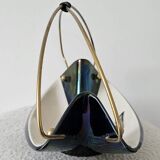 Suspended cup Verceram – Iridescent ceramic & brass – 1950s–60s