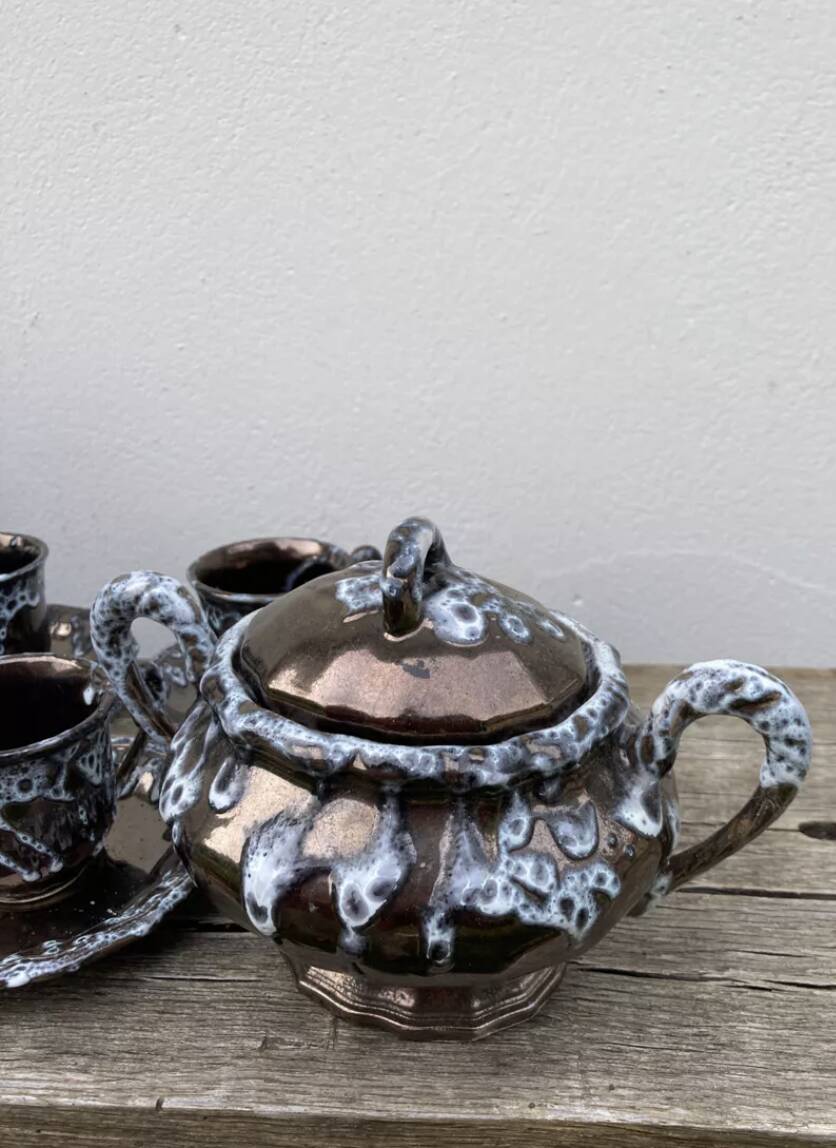 1970 Vallauris Brutalist Service