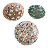 Lot 3 coupelles gerbino vallauris – mosaïque terres mêlées