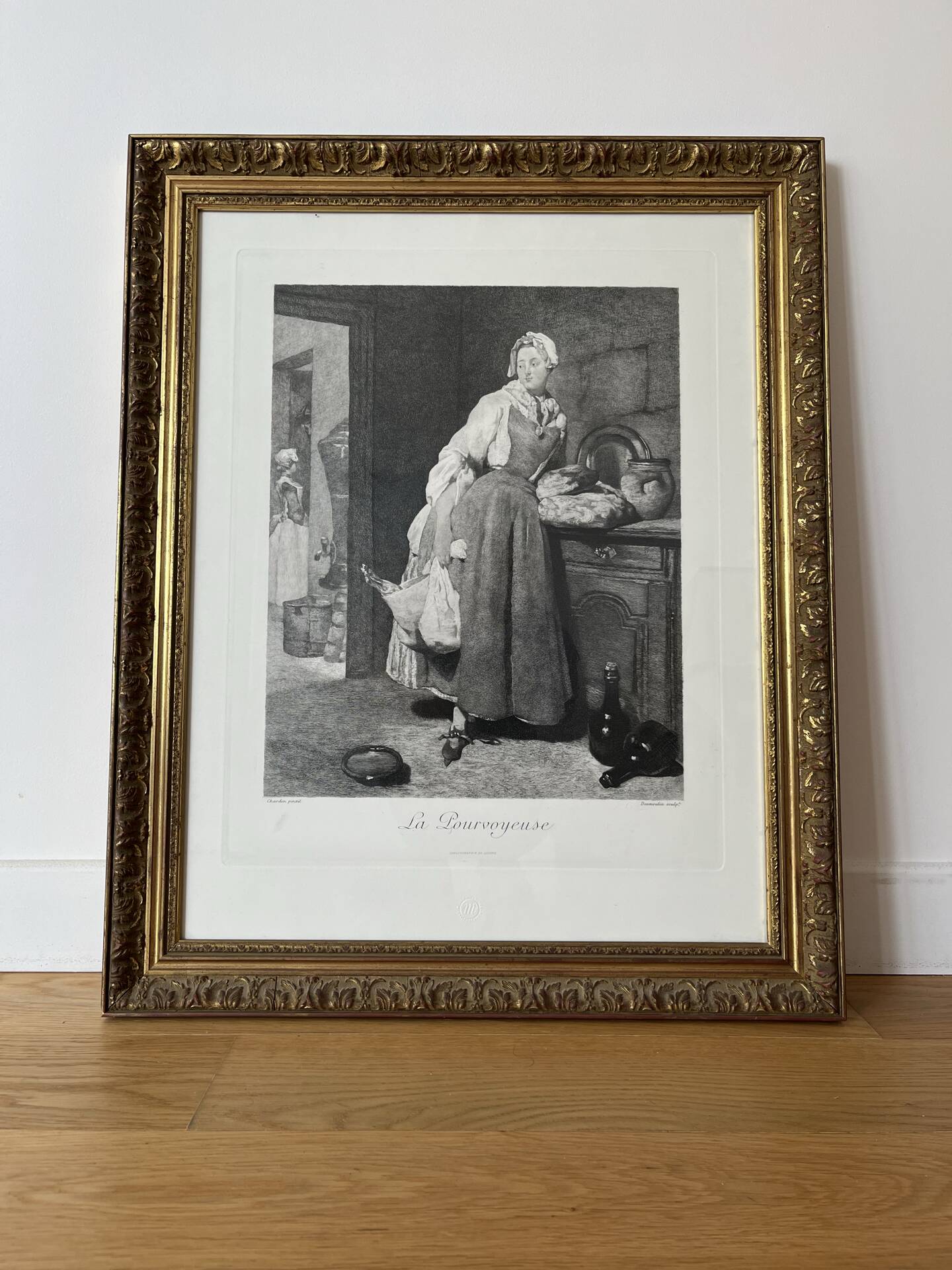 The Provider of Chardin, etching Louvre