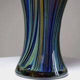 Missoni Murano "Peacock Feather" multi-colored vase from the 70s-80s