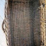 Old wicker trunk