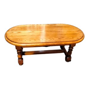 Table basse bois massif - tiroir