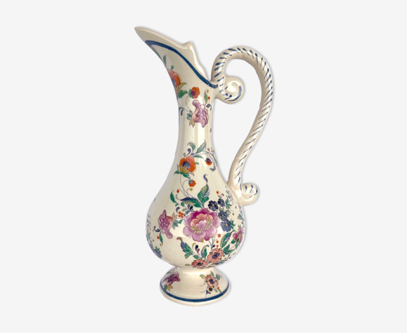 Vase aiguière ou cruche céramique delft signée h bequet pour jema | Selency