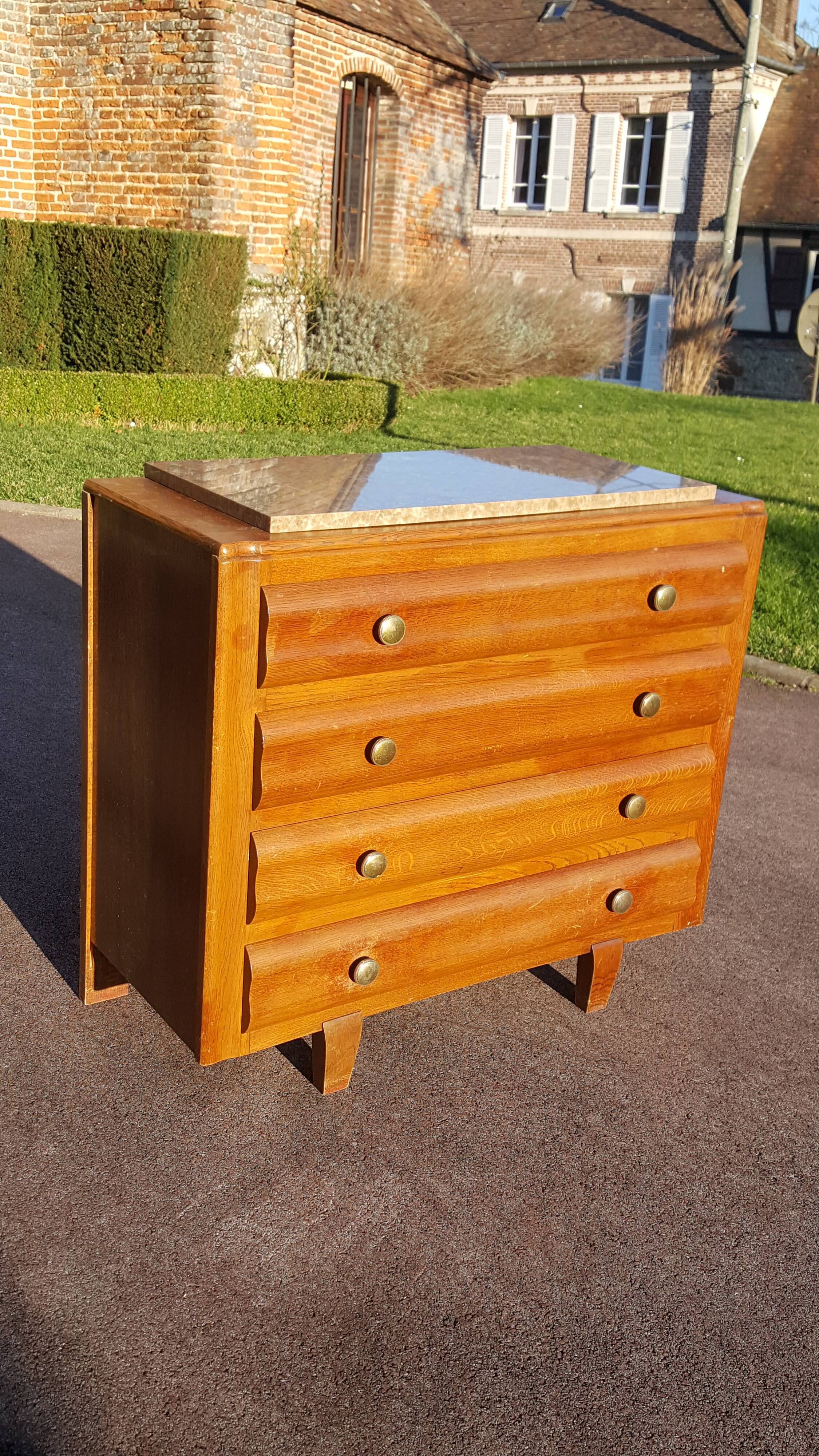 Vintage light wood dresser 1950