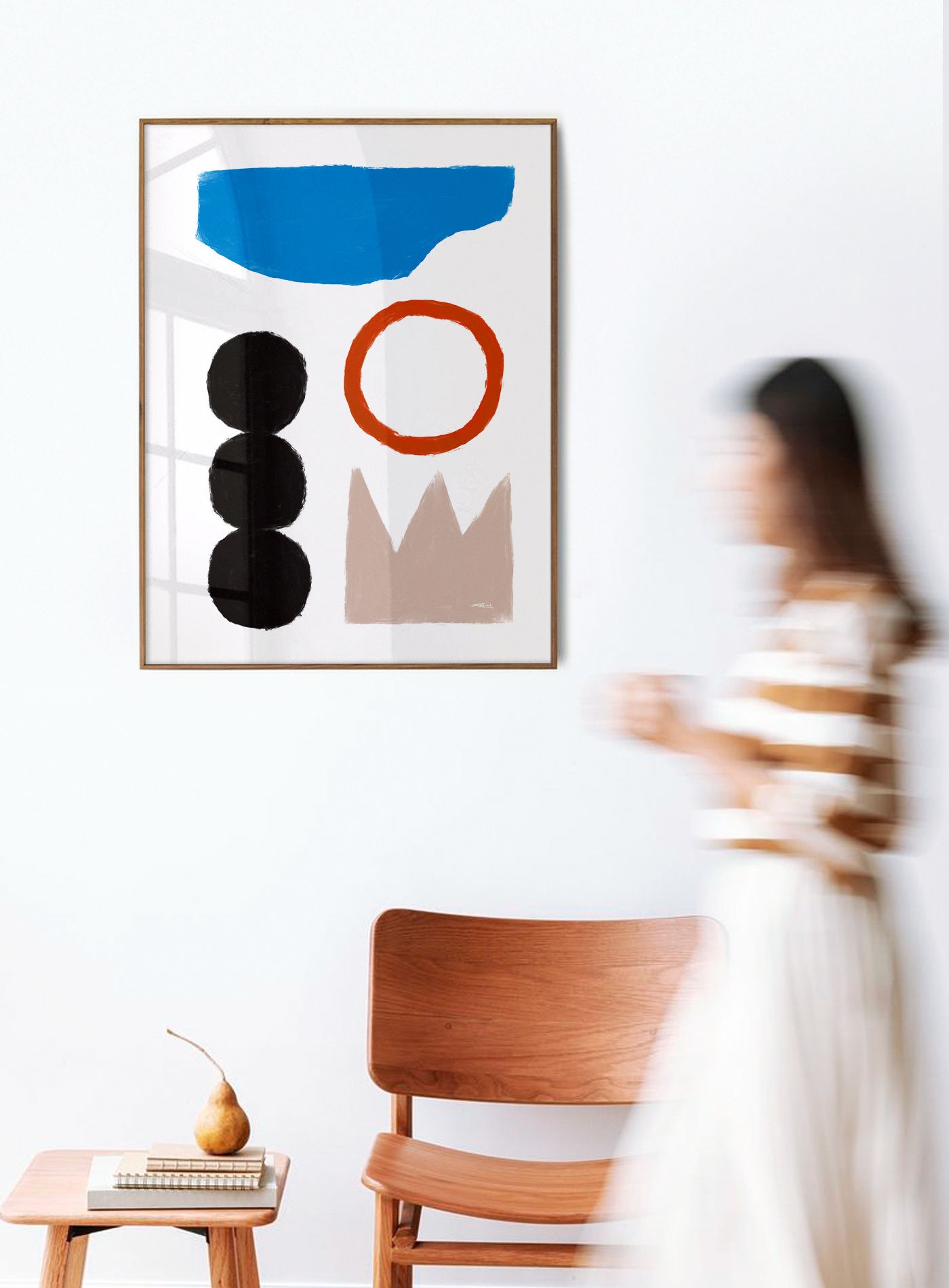 Wall poster colorful abstract shapes 50cm*70cm