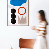 Wall poster colorful abstract shapes 50cm*70cm