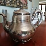 English silver metal teapot early 20th century