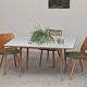 Coffee table, dining table for 6, East Germany.