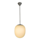 Vintage school lamp with frosted white glass shade, 1950s.