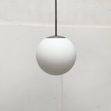 Vintage glass ball pendant lamp in German space style by Limburg.