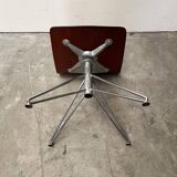 Vintage Scandinavian curved wood chair