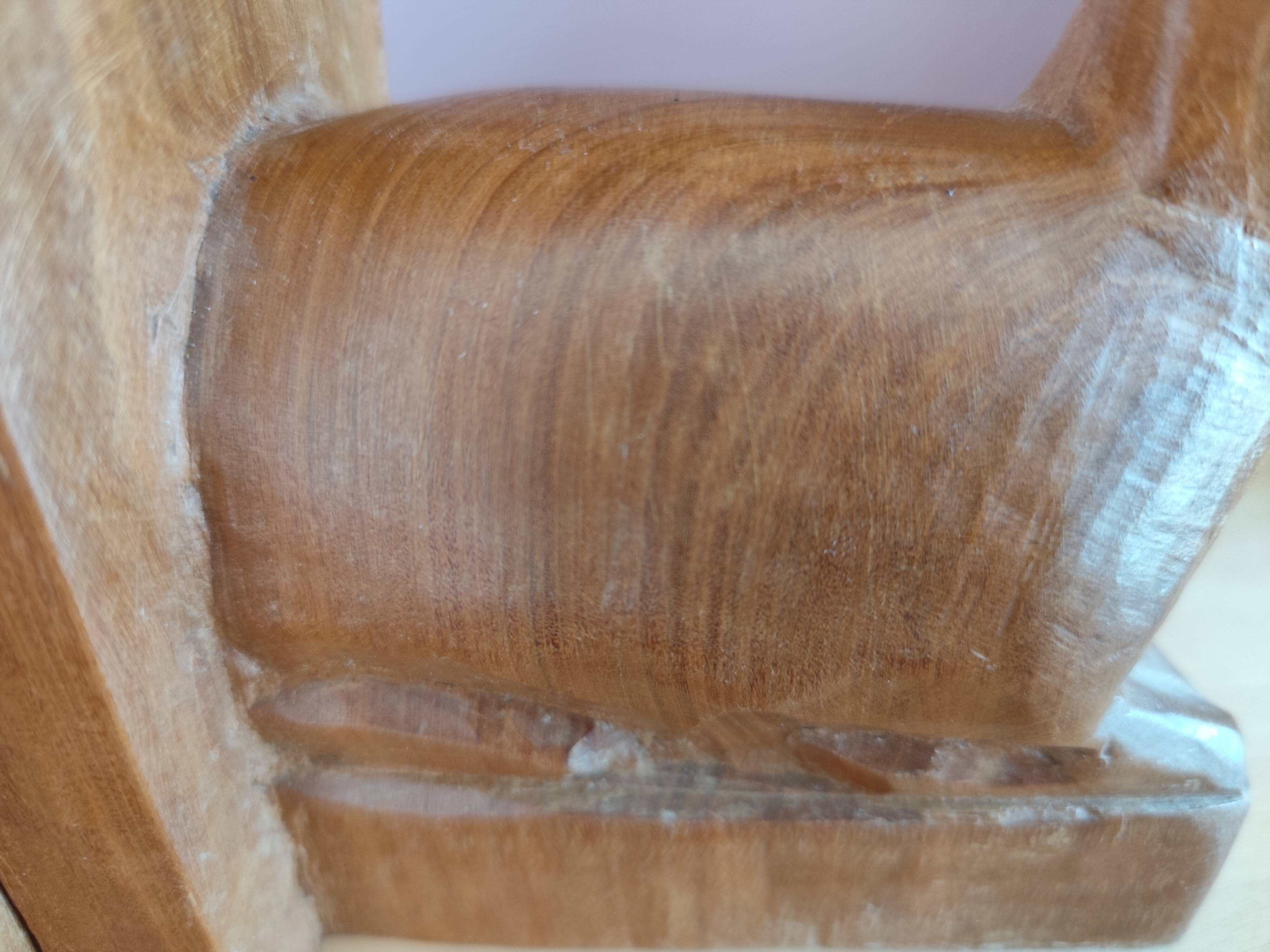 Paire de serre-livres cerfs vintage en chêne massif