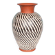 Vintage minimalist ceramic vase Wekara sgraffito
