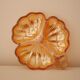 Vide-poche fleur orangé irisé