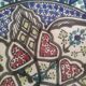 Antique Tunisian ceramic plate, signed and numbered.