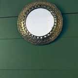Round brass mirror