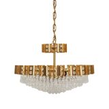 Lustre en laiton, design danois, années 1970, production : Danemark