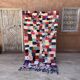 Moroccan carpet Boucherouite colored - 120 x 216 cm