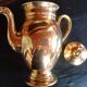 Chimera spout coffee pot in porcelain covered with gilding, Delvaux Paris