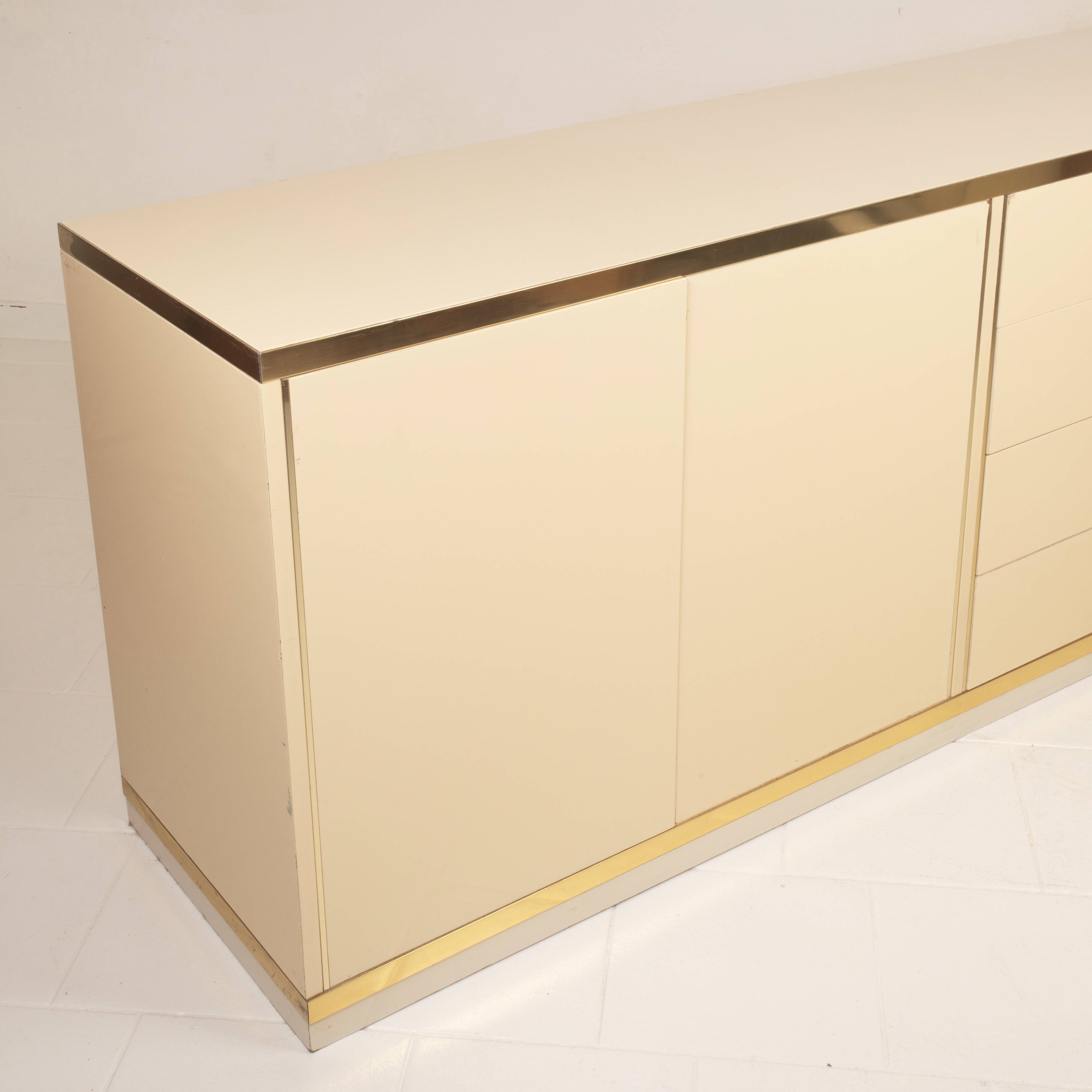 Willy Rizzo Hollywood Regency Sideboard for Mario Sabot 1970