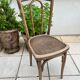 Chaise bistrot assise coquelicot, 1900