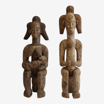 Pair of statues from Gabon