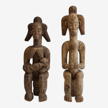 Paire de statues du Gabon