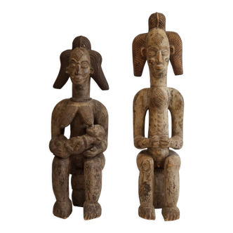 Pair of statues from Gabon