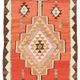 Turkish Handwoven Vintage Herki Kilim 88 cm x 277 cm
