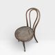 Set of 4 Authentic Thonet Chairs No. 18 – Bent Wood and Rattan