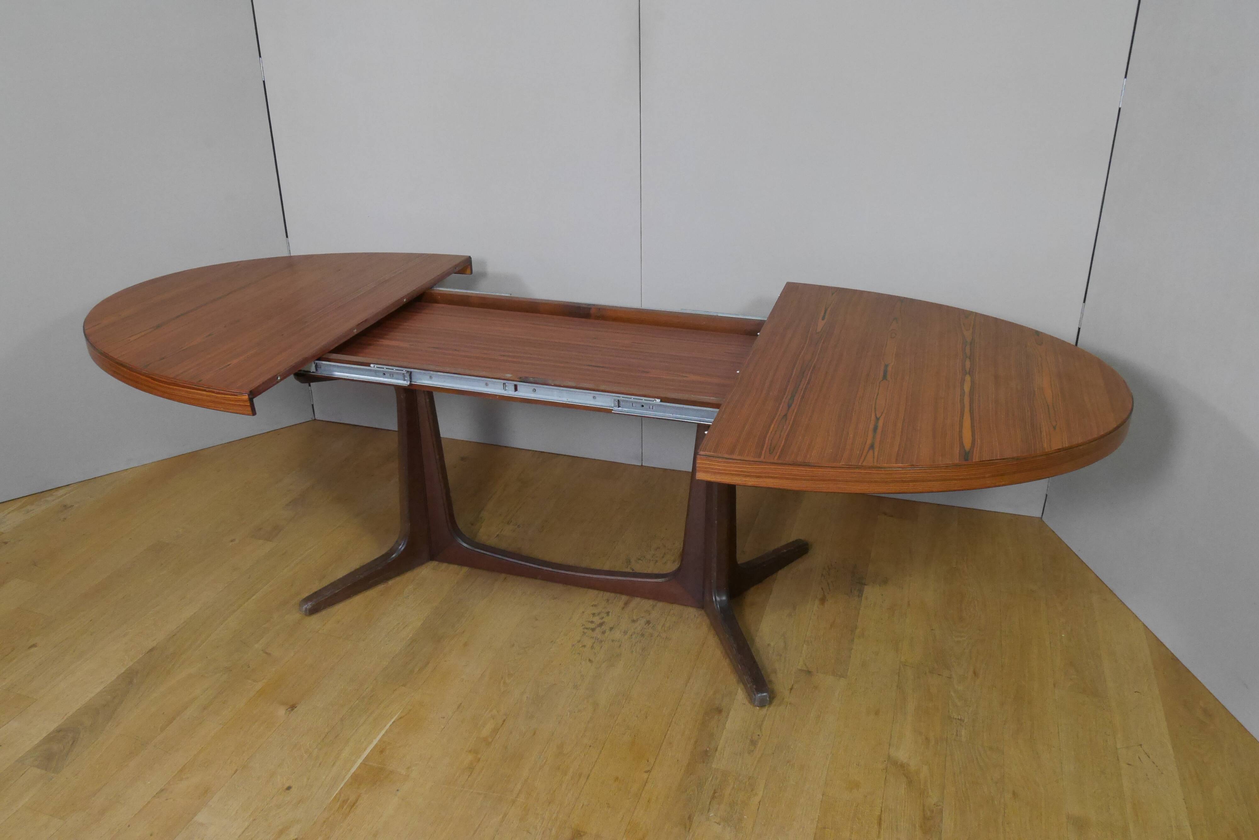 Baumann walnut oval table