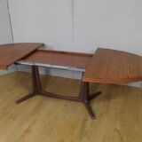 Baumann walnut oval table