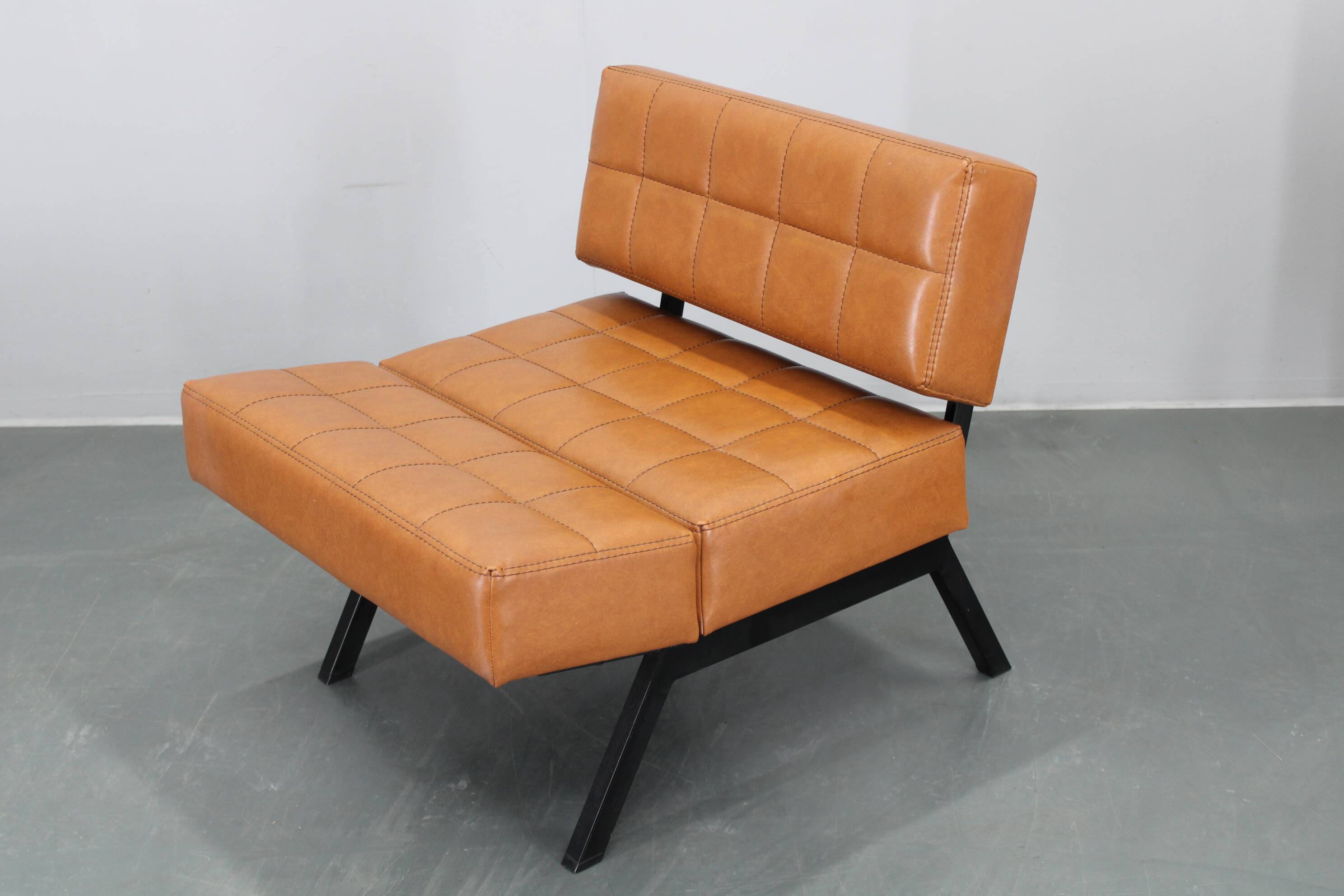 1970s Brevetti IPE Set Of Three RARE Convertible Lounge Chairs, Italy