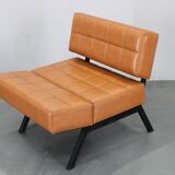 1970s Brevetti IPE Set Of Three RARE Convertible Lounge Chairs, Italy