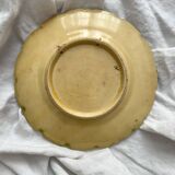 Old plate of vine leaf slip from Sarreguemines