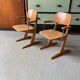 2 chaises enfant Casala - bois & métal