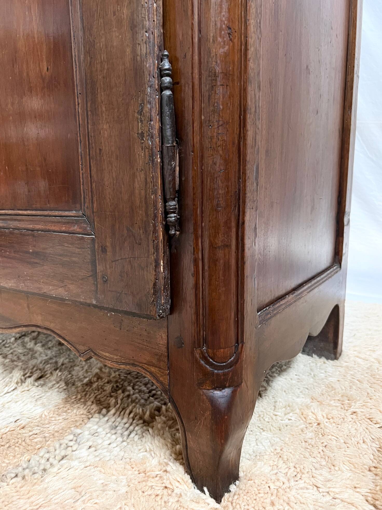18th century walnut hosiery cabinet