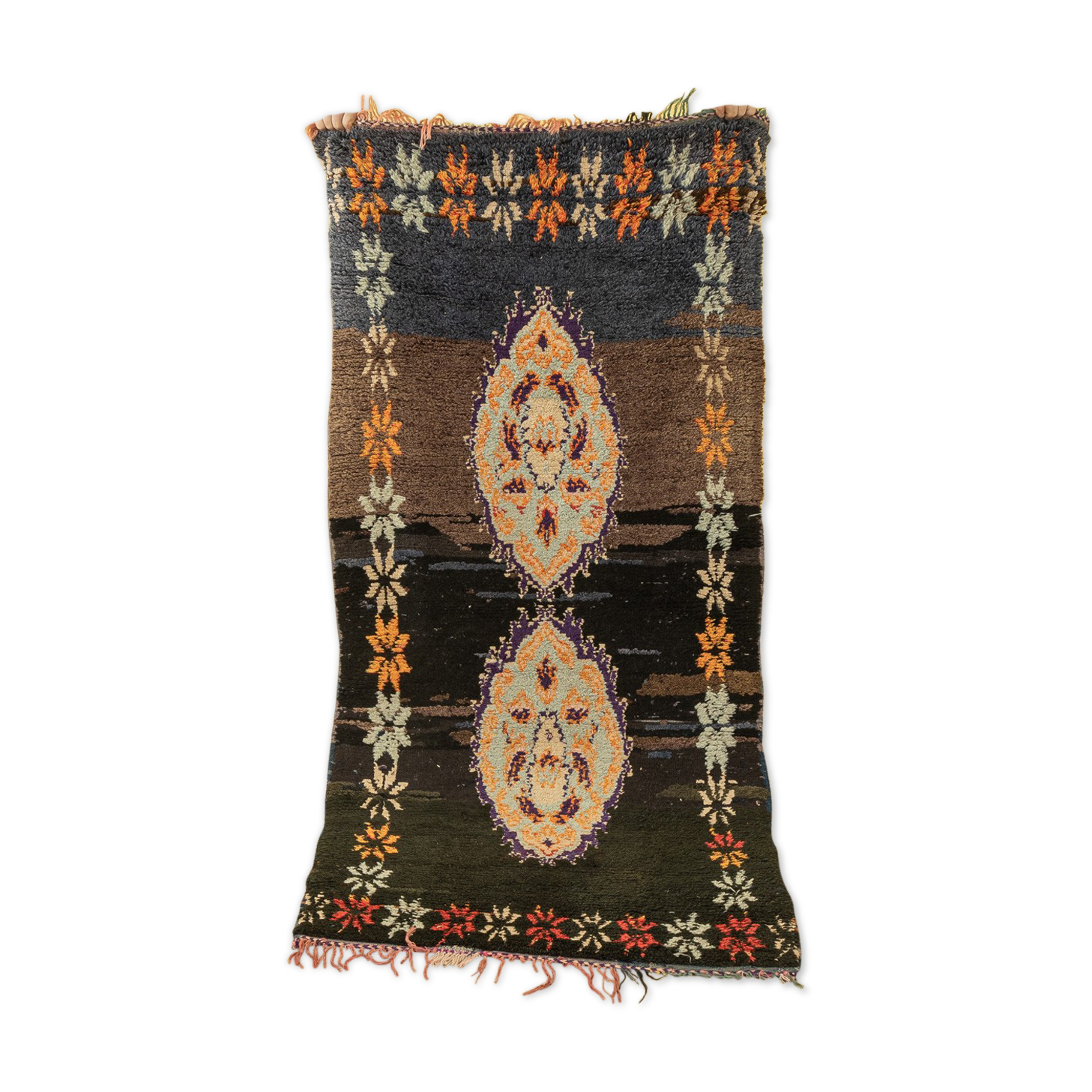 Vintage azilal, berber rug, 88 x 185