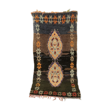 Vintage azilal, berber rug, 88 x 185
