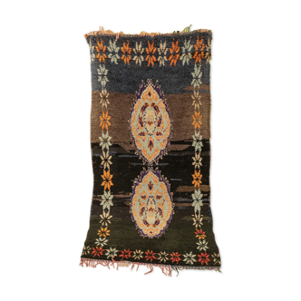 Vintage azilal, berber rug, 88 x 185