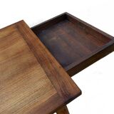 Farm table set and its 2 benches