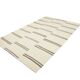 6x9 Cream & Brown Contemporary Vintage Kilim Rug, 184x282Cm