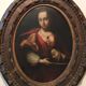 Old oil painting on canvas, Salome holding the head of John the Baptist - 18th century