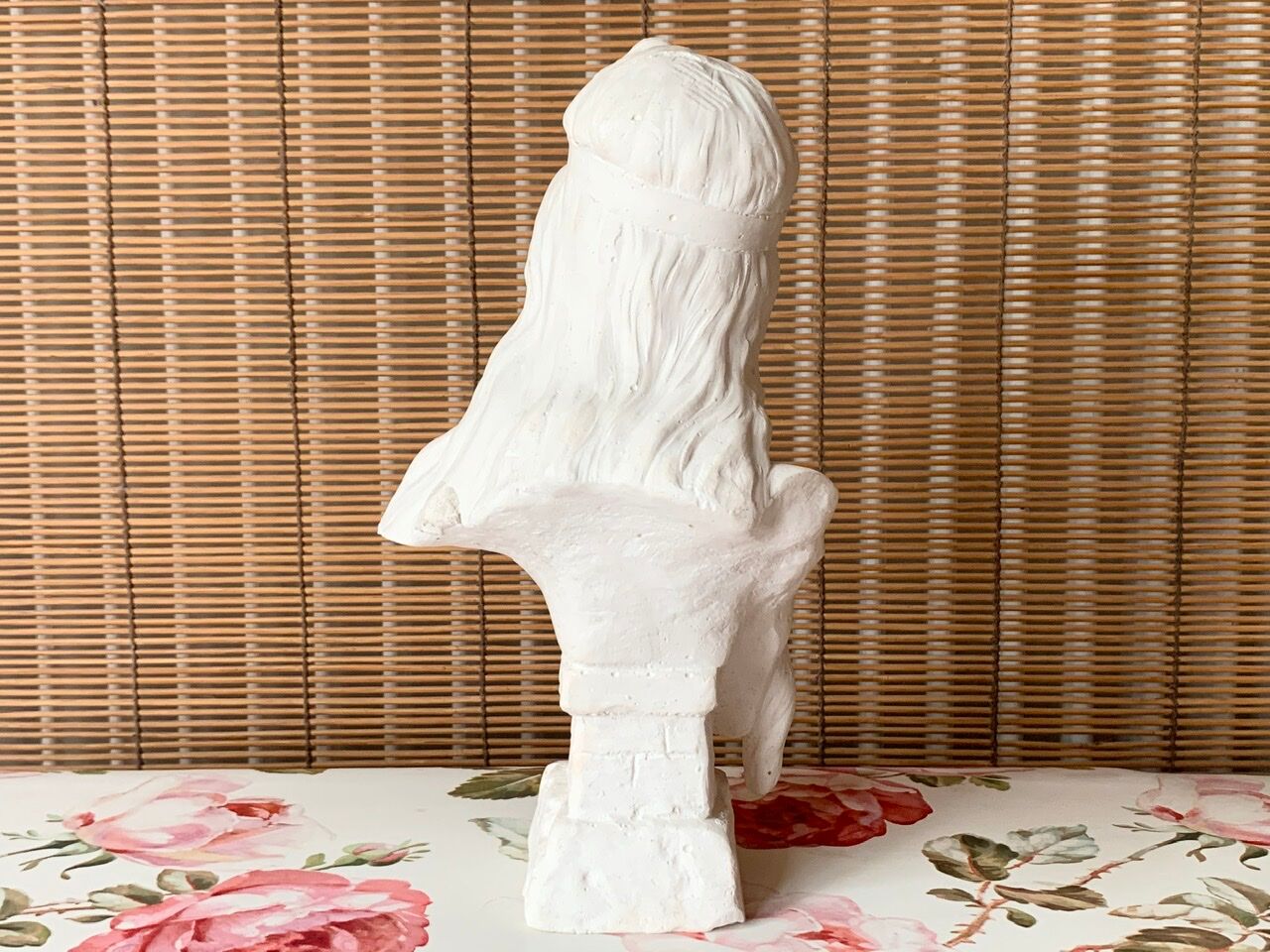 Bust of woman in plaster: Diane