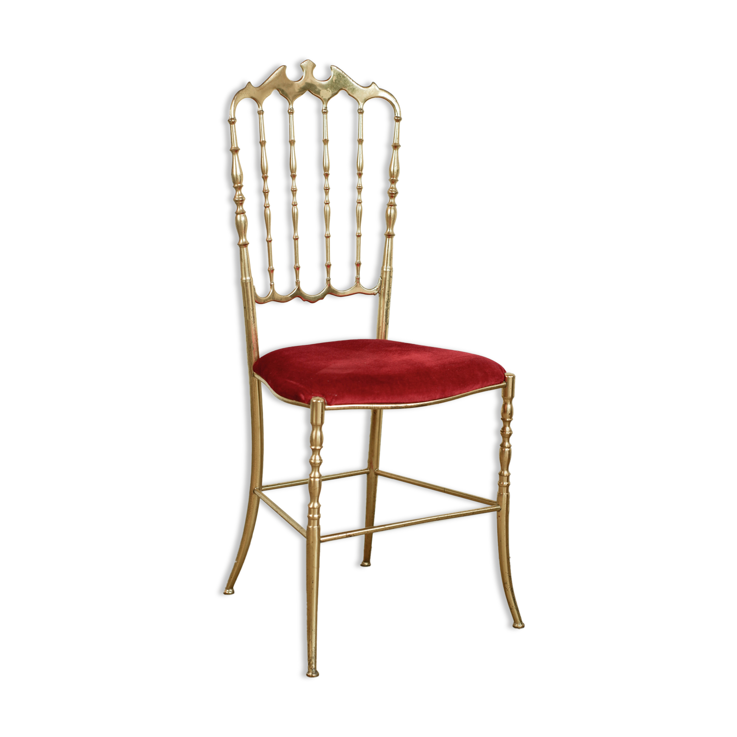 Chiavari brass chair