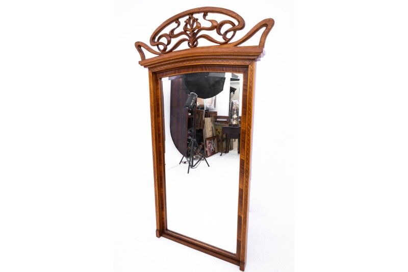 Art Nouveau mirror, France, ca. 1920.