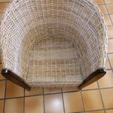Rattan armchair modern design