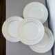 4 vintage flat plates porcelain from St Amand 191103