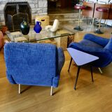 Pair of vintage armchairs by marc zanuso for arflex 1950